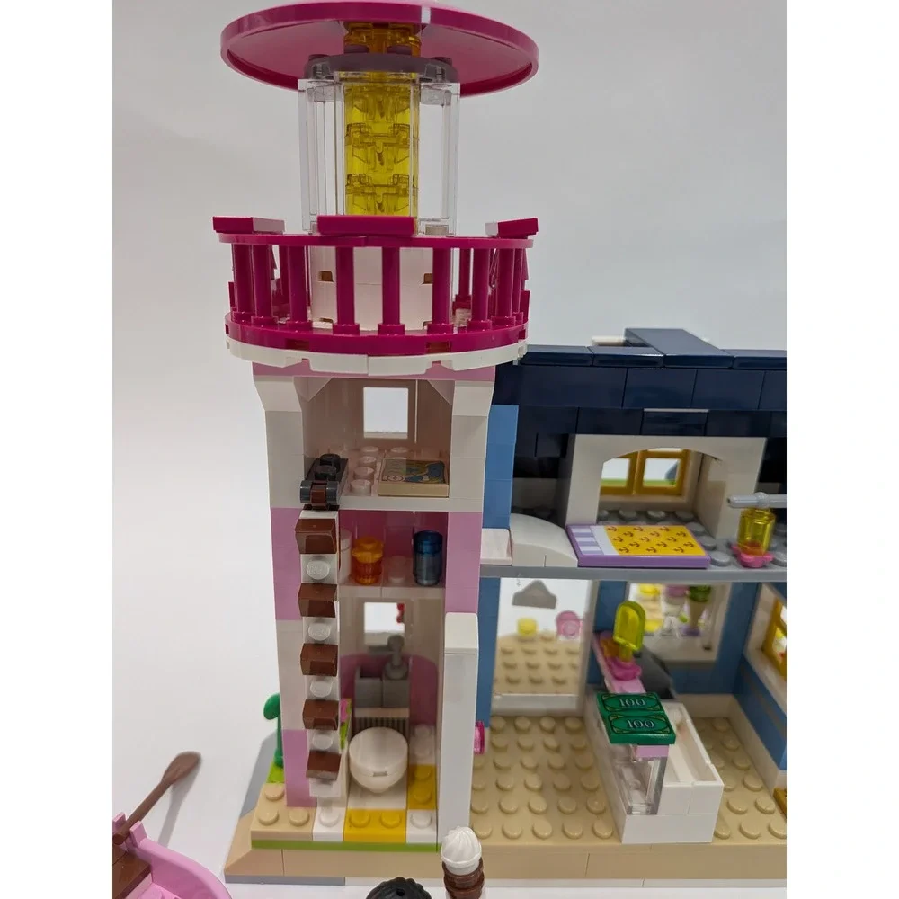 LEGO Friends Heartlake Lighthouse 41094 Ice Cream Shop Set w/Printed Manuals
